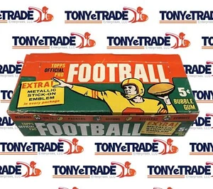 1960 Topps Football Empty 5 Cent Wax box - Picture 1 of 2