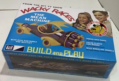 1:25 Wacky Races: Mean Machine Figures Snap MPC Model Kit Dick Dastardly Muttley - Image 1 of 3