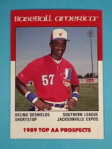1989 Baseball America RC Delino DeShields Jacksonville Expos #AA-15 ⚾ - Picture 1 of 2