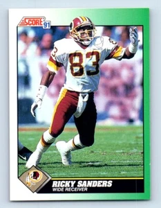 1991 Score Ricky Sanders Washington Redskins #253 - Picture 1 of 2