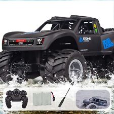 1:16 Amphibious Remote Control Car, 2.4GHz 4WD Monster Truck Toys All Terrain...