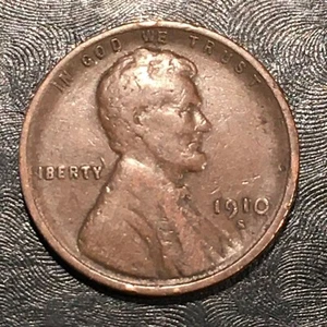 1910-S Lincoln Cent - High Quality Scans #J905 - Picture 1 of 2