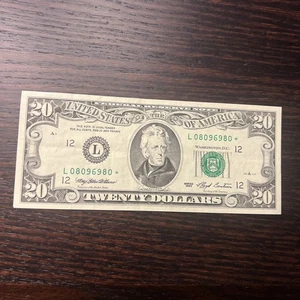 1993 $20 San Francisco Star Federal Reserve Note - Picture 1 of 12