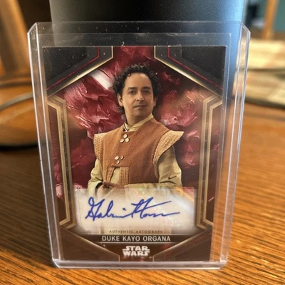 GABE FONSECA DUKE KAYO ORGANA RED AUTO#/99 TOPPS STAR WARS OBI-WAN KENOBI - Image 1 of 2