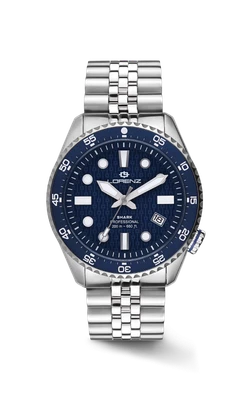 Orologio Lorenz Shark 5 Professional Diver 030255BB Watch Automatico Blu - Immagine 1 di 3