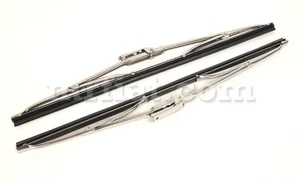 Fiat 124 Spider Chrome Wiper Blade Set 15" New - Bild 1 von 1