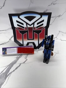 1983 Takara G1 Dirge Decepticon Blue Jet Transformer Robot Japan - Picture 1 of 15
