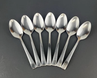 (7) Zwilling J A Henckels BELLASERA SATIN Stainless 7 1/4" OVAL SOUP SPOONS - Image 1 of 4