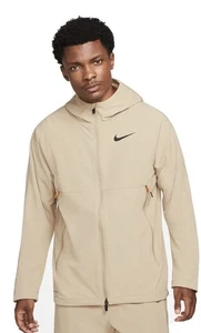 Nike Pro Men’s Woven Winterized Tech Fleece Jacket Khaki Size Small EUC - Picture 1 of 16