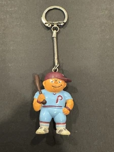 Vintage 80’s Powder Blue Grail Philadelphia Phillies Keychain Lil Sports Brat - Picture 1 of 3