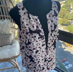 Apt. 9 Women’s Size Small Sleeveless Lined Floral Tank Top w/ Back Zipper - Picture 1 of 7