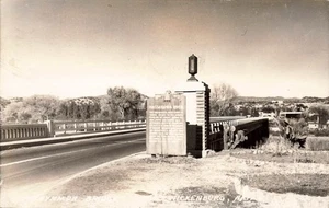 ARIZONA RPPC ECHTFOTO POSTKARTE: BLICK AUF BRÜCKE, WICKENBURG, AZ - Bild 1 von 2