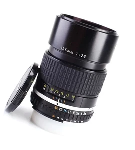 Nikon 135mm F2.8 Nikkor Series E Manual Focus Prime Lens for SLR's F&R Cap - Picture 1 of 15