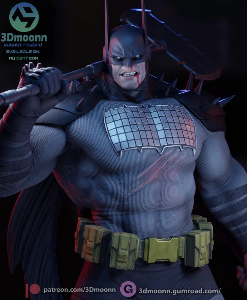 Absolute Batman - DC Fan Art Kit - Escala 1:8 (9 pulgadas) - 3Dmoonn Foto 1 de 4