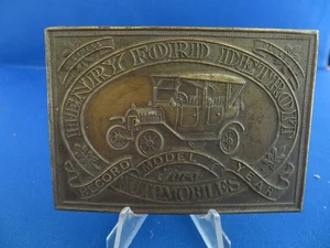 Vintage Ford Model T Antique Car Automobile Bergamot Vintage Belt Buckle - Picture 1 of 4