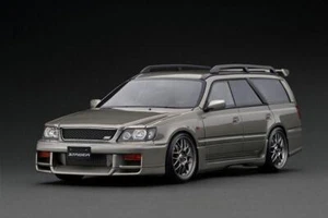 IGNITION MODEL 1/18 Nissan STAGEA 260RS(WGNC34) Silver Mini Car With Box New - Picture 1 of 2