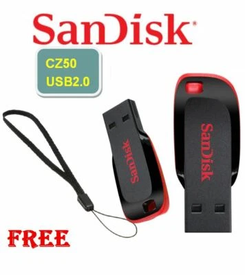 SanDisk 128GB 64GB 32GB 16GB 8GB BLADE USB Flash Drives Memory Stick lot UK