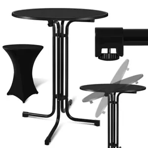 Stehtisch Klapptisch Bartisch Bistrotisch Ø 80 cm Garten Partytisch 110cm - Bild 1 von 8