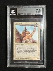MTG Beta 1993 1st Edition Serra Angel BGS 7.5 NM+ With Surface 9 - Picture 1 of 2