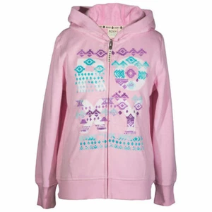 Roxy Girls Hoodie Pink X-Small 5/6 - Picture 1 of 2