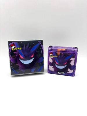 Nintendo GBA Gameboy Advance SP Gengar Edition IPS V5 Display mit Box - Bild 1 von 4