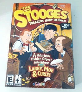 The Three Stooges Treasure Hunt Hijinks PC Game - sealed - Larry, Moe & Curly - Picture 1 of 3