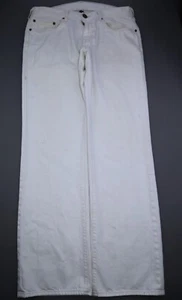 Hombre True Religion Jeans Bobby Pierna recta Algodón blanco talla 34 (Msr 34x32) - Imagen 1 de 12