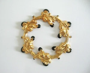 dollhouse doll house miniature GOLD PLATED BRASS CEILING MEDALLION #2 - Picture 1 of 2