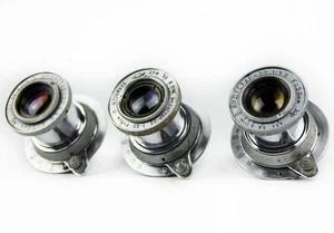 INDUSTAR - 22 Soviet Lens (3.5/50 mm) Copy Leica Mount M39 Zorki FED LTM - 3 pcs - Picture 1 of 8