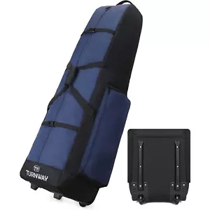 golf bag travel covers hard case club wheels rolling protector waterproof padded - Picture 1 of 7