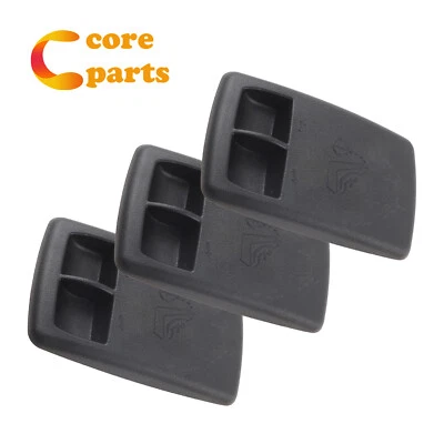 Cubierta de placa de anclaje de cinturón de seguridad negra apta para Chrysler Sebring 300 Dodge Challenger Foto 1 de 4
