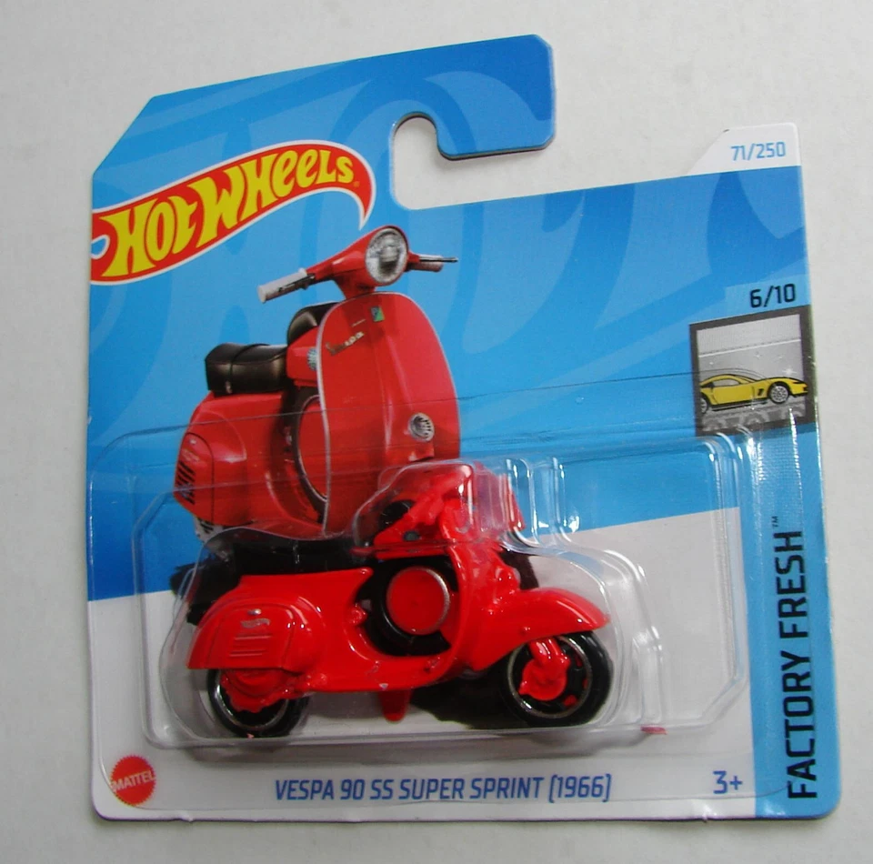 Hot Wheels Vespa 90 SS Super Sprint (1966) 71/250 Factory Fresh 2024 - Image 1 of 1