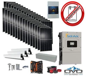 17KW Complete Offgrid Solar Kit + 15K Sol-Ark Inverter +17.6KW Solar with Mounti - Picture 1 of 2