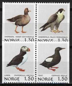 131 Noruega 1981, NK 875-78 MNH, Birds II, SC #775-78, MI W13-W14. - Imagen 1 de 1