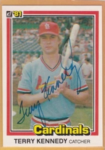 1981 Donruss Baseball Autogramm Terry Kennedy Cardinals *A4317 - Bild 1 von 1