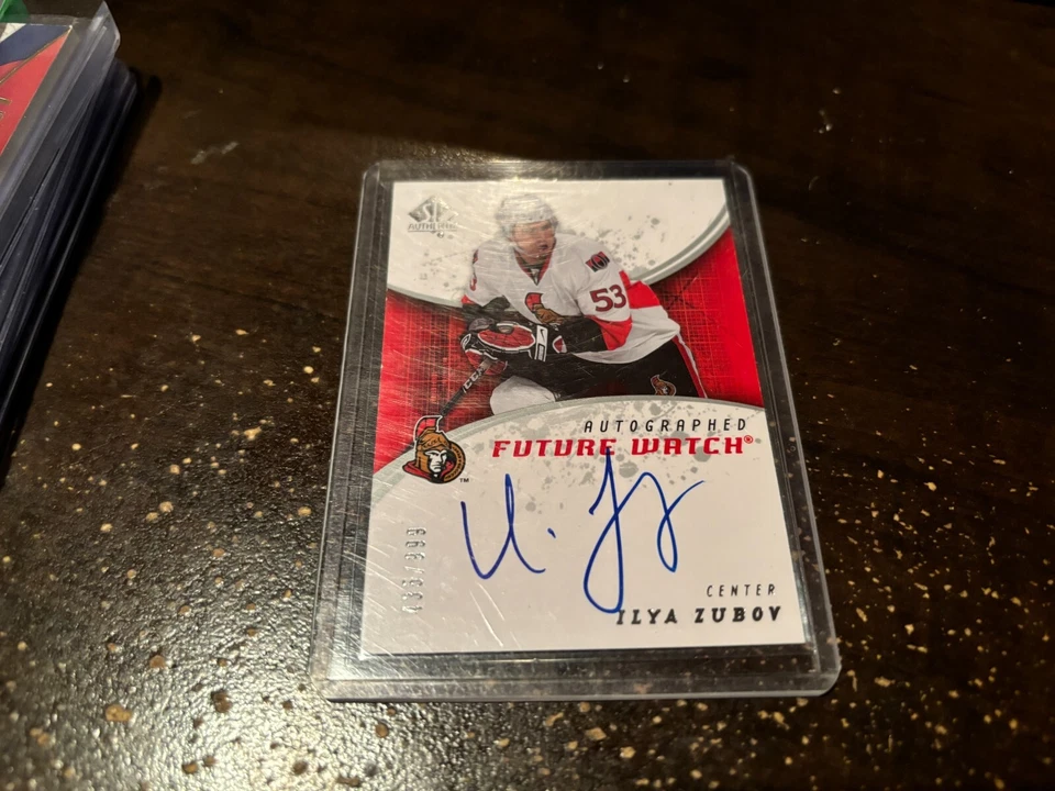 2008-09 SP Authentic Future Watch Rookie Autograoh ILYA ZUBOV #233 SP 435/999 - Image 1 of 1