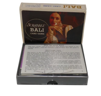 Selchow & Righter 1972 Scrabble Brand Bali Card Game SEALED DECK - Image 1 of 4