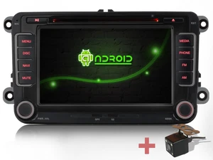 Für Multivan Passat Fabia Autoradio Android Quad Core Stereo GPS Rückfahrkamera - Bild 1 von 12