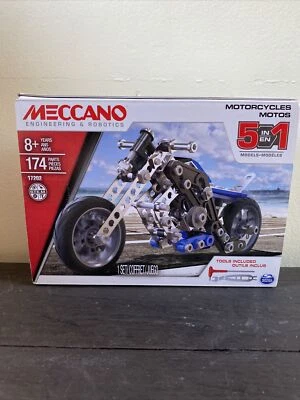Meccano Motorcycles Motos Engineering & Robotics 17202 Open Box - Image 1 of 4