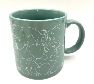 Vintage Taylor NG original elephant naughty mug jade green - Picture 1 of 11