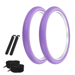 PRO+ TIRES 26 x 2.125 Purple G-5009 W/TUBES & TIRE LEVERS - Picture 1 of 1