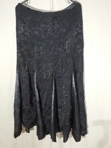 Al Sahira Vintage Womans Black Maxi Skirt 32" Zip Back - Picture 1 of 9