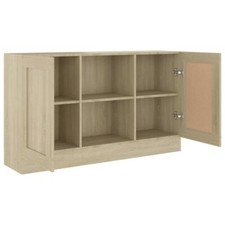AX Credenza Armadietto Rovere Sonoma 2Scomparti 2Ante 120x30.5x70cm MDF + 802780