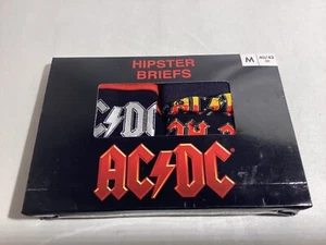 AC/DC 'Logo' Men's Hipster Briefs - NEW - 2 pack - Size M - 40/42 - Picture 1 of 8