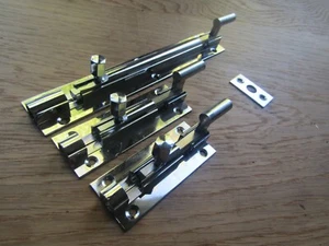 2 X Pernos de barril con manivela con cuello manivela puerta corredera puerta baño pernos - Imagen 1 de 4