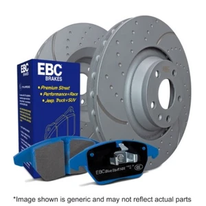 EBC Bluestuff Brake Pad and GD Disc Rotor Kit Rear For 99-07 Lancer Evolution - Picture 1 of 5