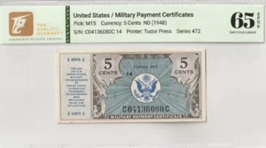 1948 USA / MPC 5 Cent Series 472 UNC - Picture 1 of 2