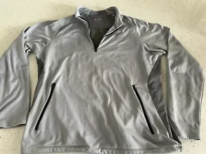 Adidas GOLF Mens Size Large Climaheat Hybrid Grey Long Sleeve Polo Shirt - Picture 1 of 6