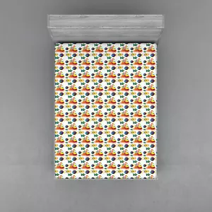 Fishes Fitted Sheet Cover with All-Round Elastic Pocket in 4 Sizes - Picture 1 of 39