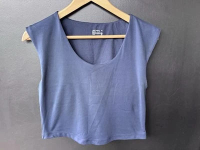 Jockey Navy Blue Fitted Top Built In Padded Bra Full Coverage Sz M - Image 1 of 4